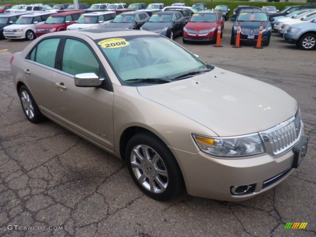 2008 MKZ AWD Sedan - Dune Pearl Metallic / Sand photo #6