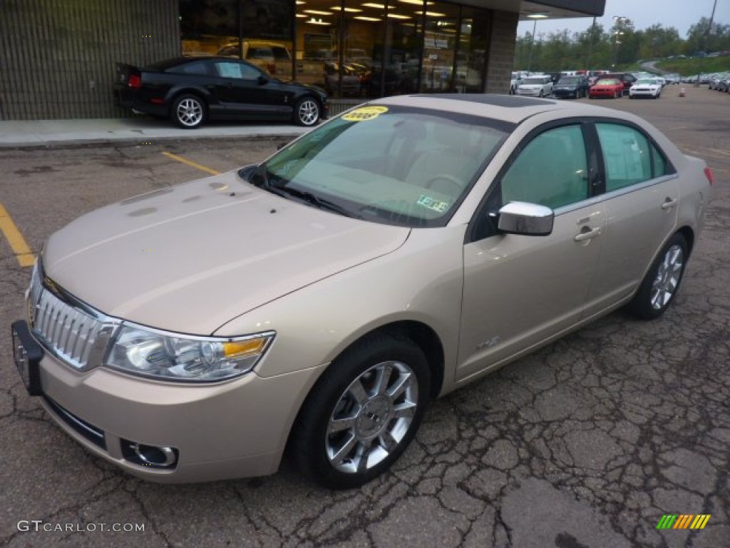 2008 MKZ AWD Sedan - Dune Pearl Metallic / Sand photo #8