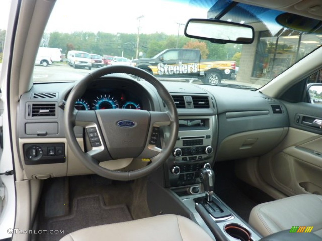 2011 Fusion SEL V6 - White Suede / Camel photo #12