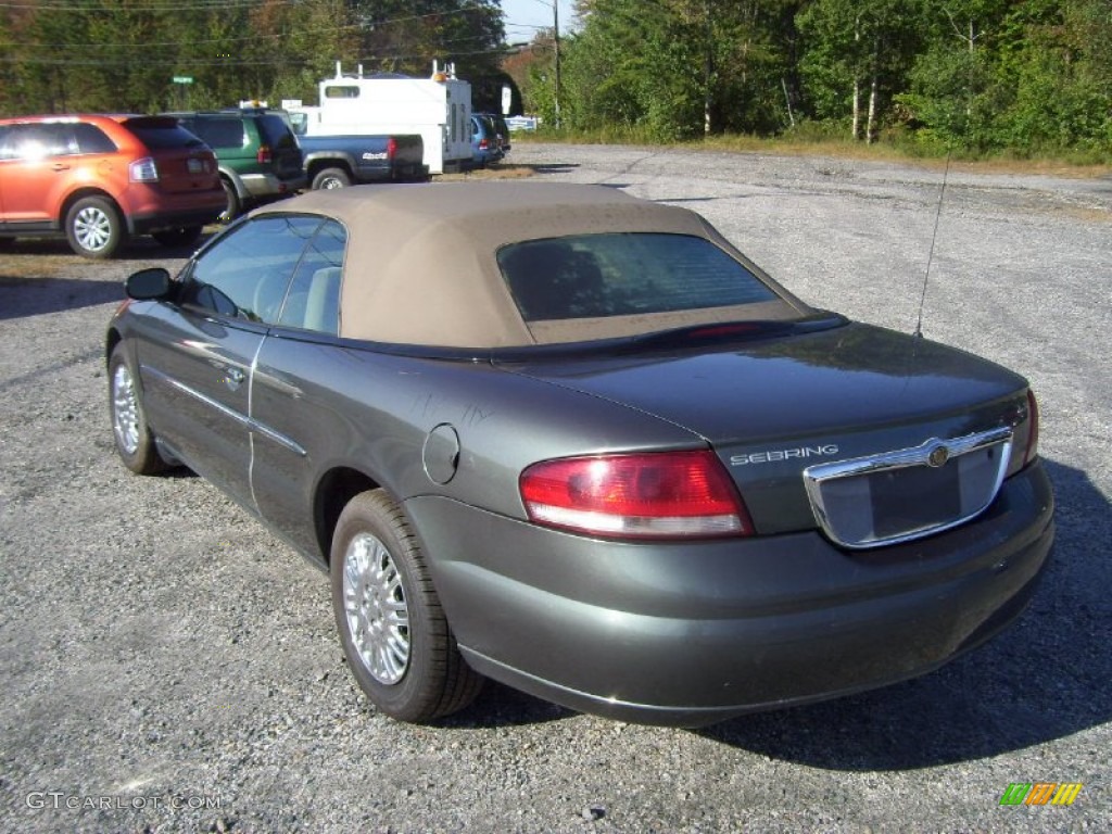 2002 Sebring LX Convertible - Onyx Green Pearl / Sandstone photo #1