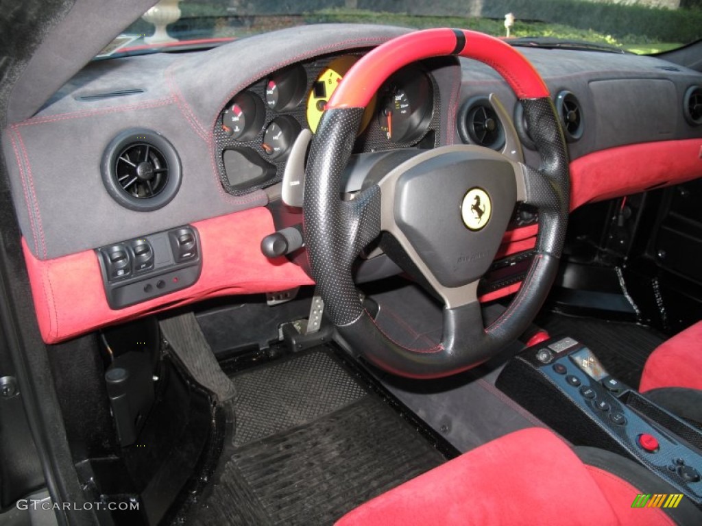 2004 Ferrari 360 Challenge Stradale F1 Red/Black Steering Wheel Photo #54938674