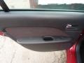 Red/Charcoal Black Leather 2009 Ford Fusion SE Door Panel