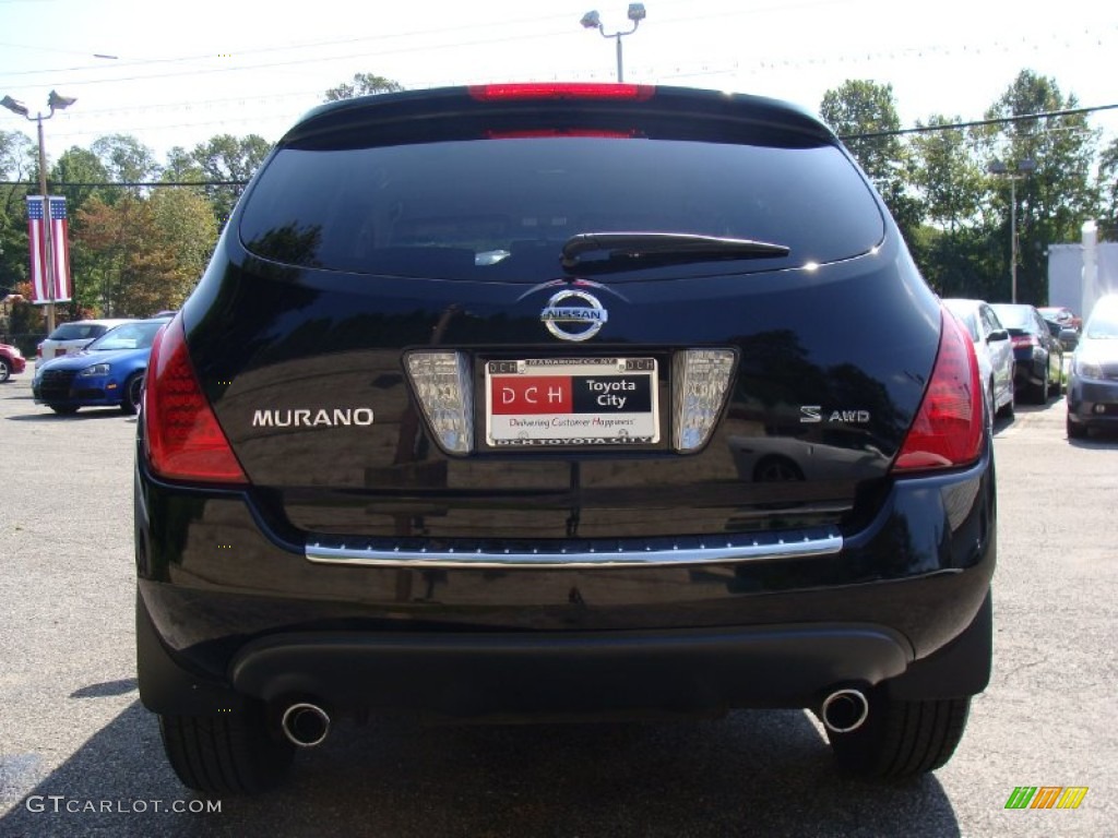 2007 Murano S AWD - Super Black / Charcoal photo #6