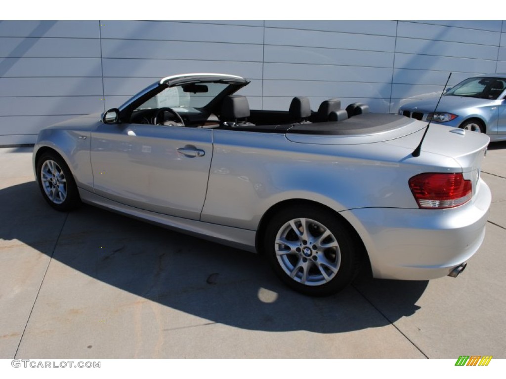 2009 1 Series 128i Convertible - Titanium Silver Metallic / Black photo #17