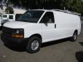 Summit White 2007 Chevrolet Express 3500 Extended Commercial Van Exterior