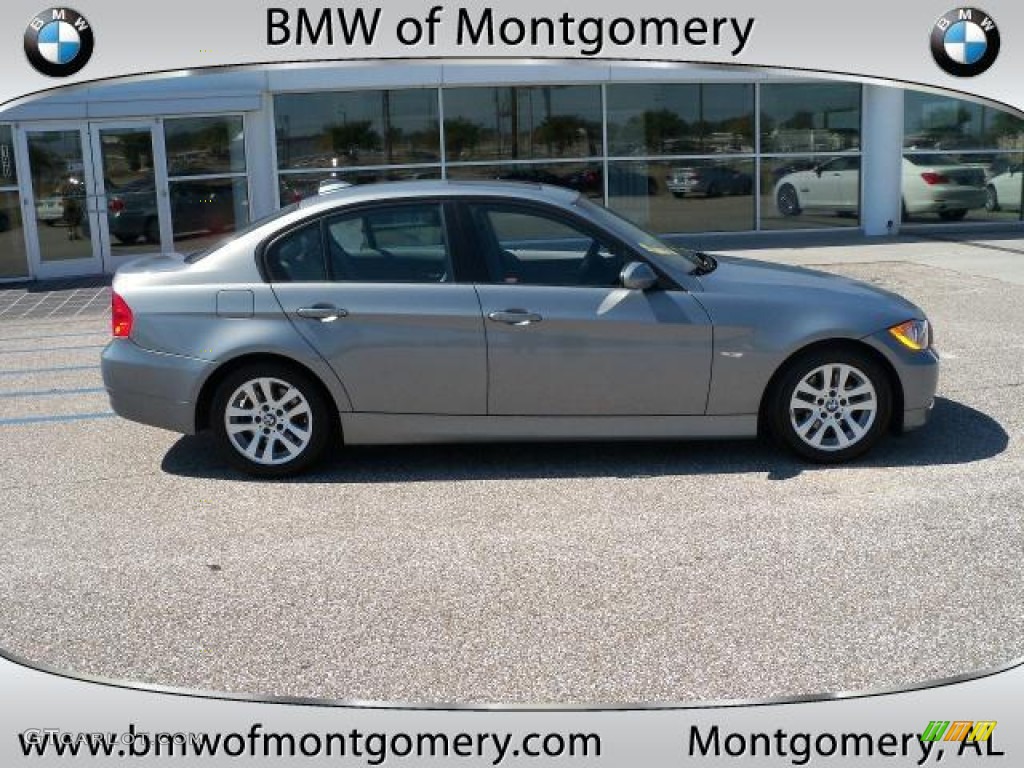 2006 3 Series 325i Sedan - Quartz Blue Metallic / Grey photo #2