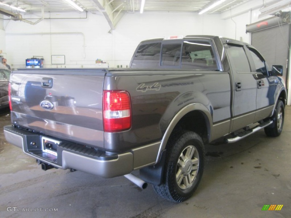 2006 F150 XLT SuperCrew 4x4 - Dark Stone Metallic / Black photo #2