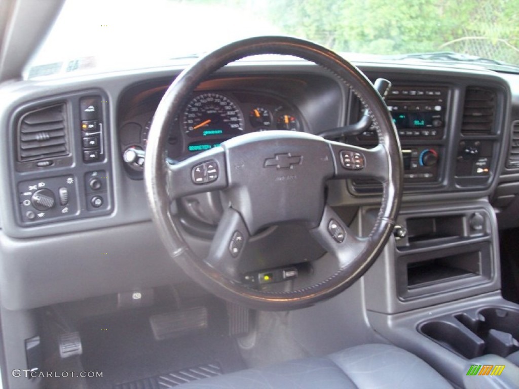 2003 Chevrolet Silverado 3500 LT Extended Cab 4x4 Dually Dark Charcoal Steering Wheel Photo #54945741