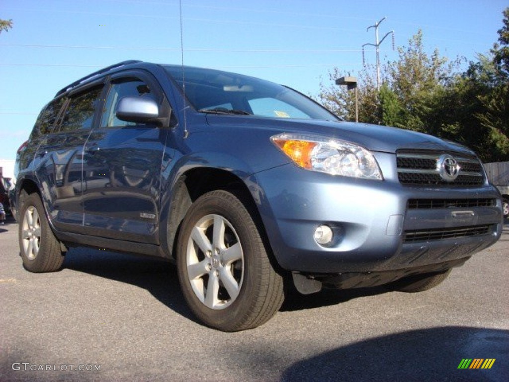 2008 RAV4 Limited 4WD - Pacific Blue Metallic / Ash photo #1