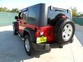 2010 Flame Red Jeep Wrangler Unlimited Rubicon 4x4  photo #5