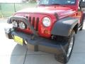 2010 Flame Red Jeep Wrangler Unlimited Rubicon 4x4  photo #11