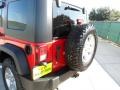 2010 Flame Red Jeep Wrangler Unlimited Rubicon 4x4  photo #21