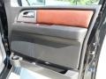 Charcoal Black/Chaparral Leather 2009 Ford Expedition King Ranch Door Panel