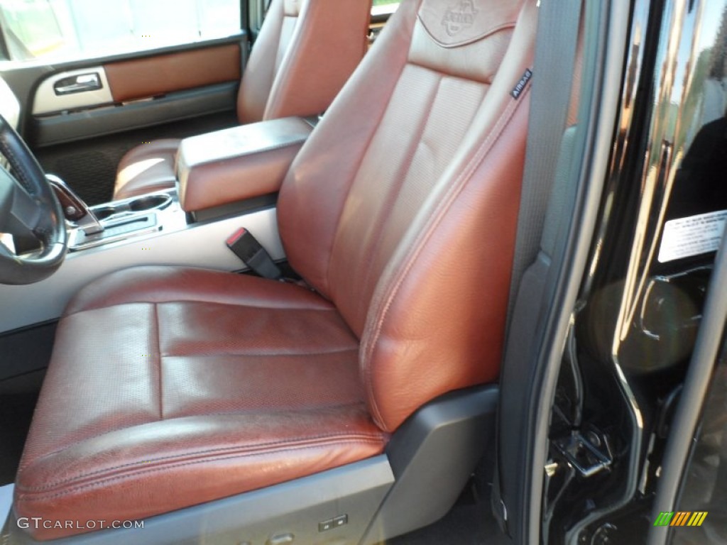 Charcoal Black/Chaparral Leather Interior 2009 Ford Expedition King Ranch Photo #54951256