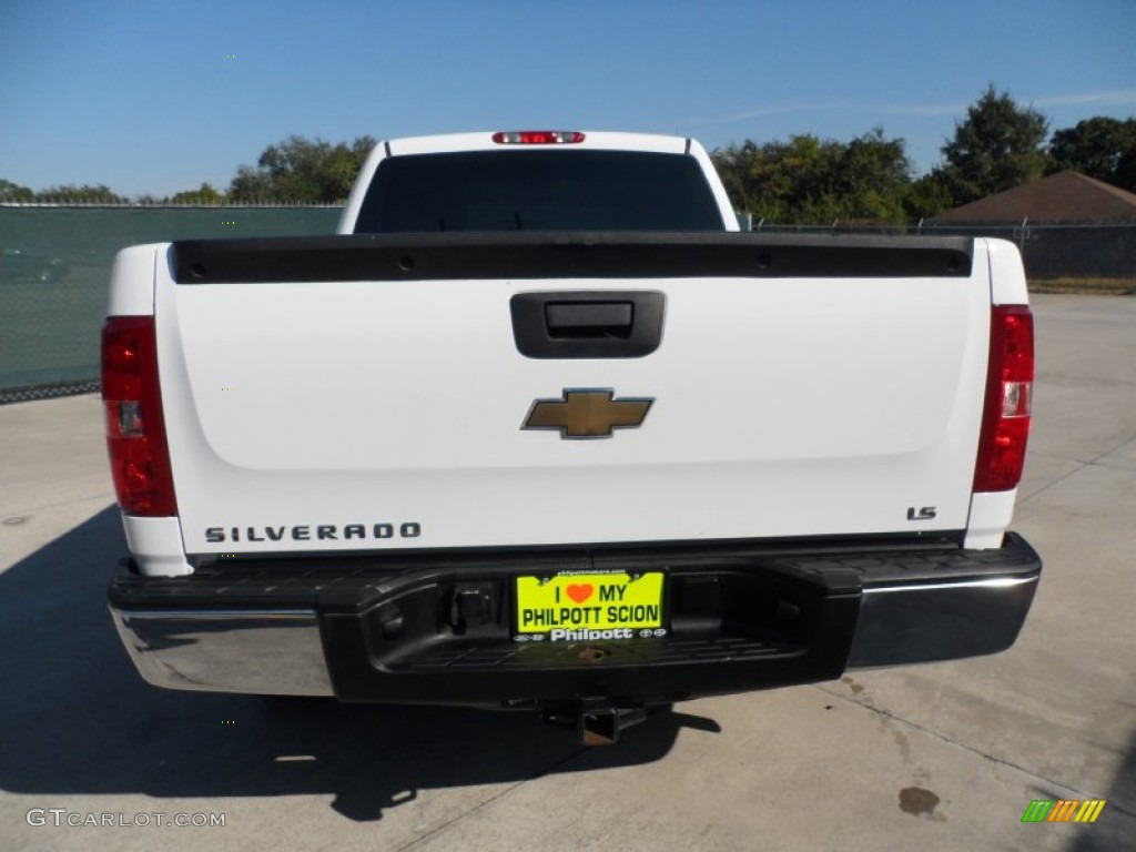 2008 Silverado 1500 LS Regular Cab - Summit White / Dark Titanium photo #4