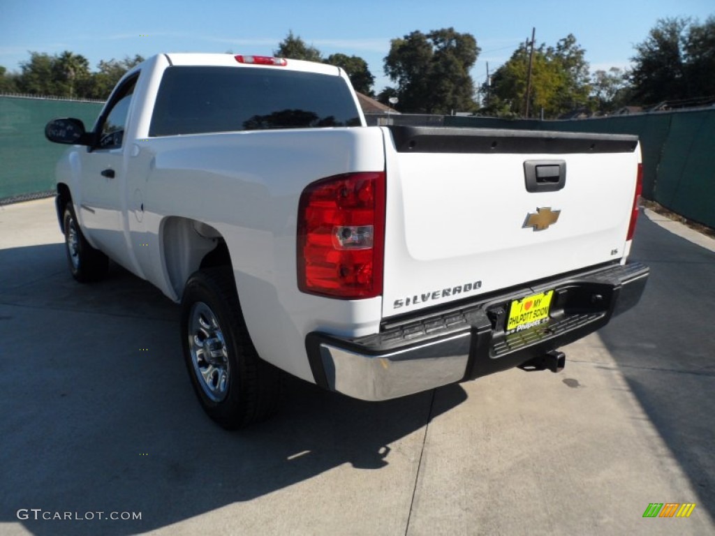 2008 Silverado 1500 LS Regular Cab - Summit White / Dark Titanium photo #5