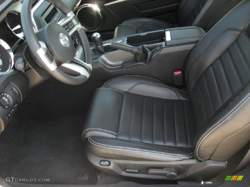 Charcoal Black Interior 2010 Ford Mustang GT Premium Coupe Photo #54951570