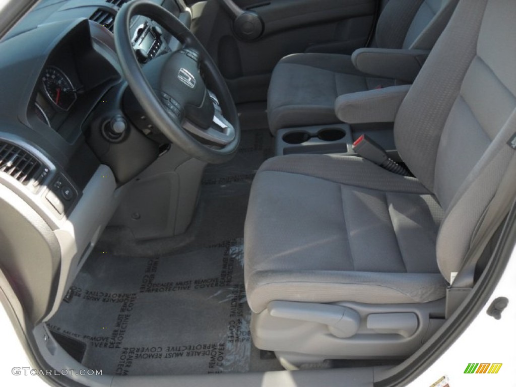 2009 CR-V EX - Taffeta White / Gray photo #7