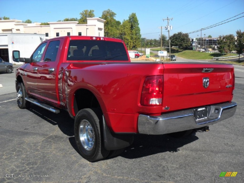 2010 Ram 3500 ST Crew Cab 4x4 Dually - Inferno Red Crystal Pearl / Dark Slate/Medium Graystone photo #2