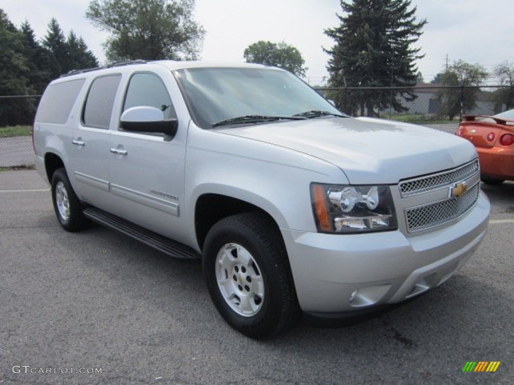 2011 Suburban LT 4x4 - Sheer Silver Metallic / Ebony photo #1