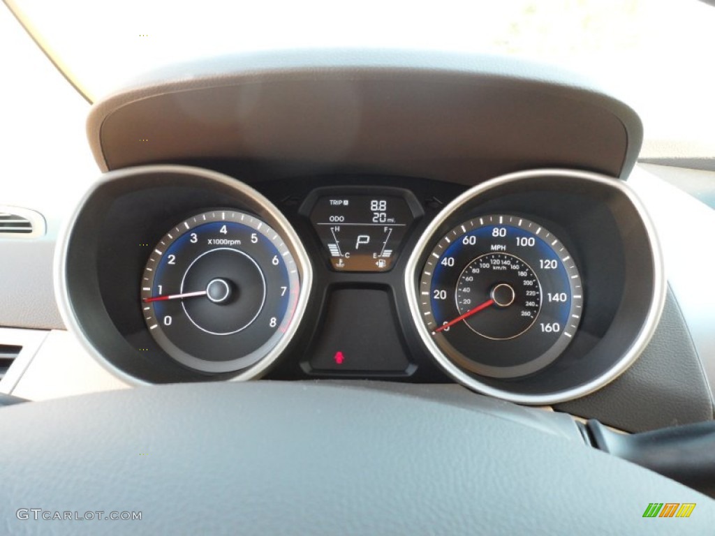 2012 Elantra GLS - Red Allure / Beige photo #26