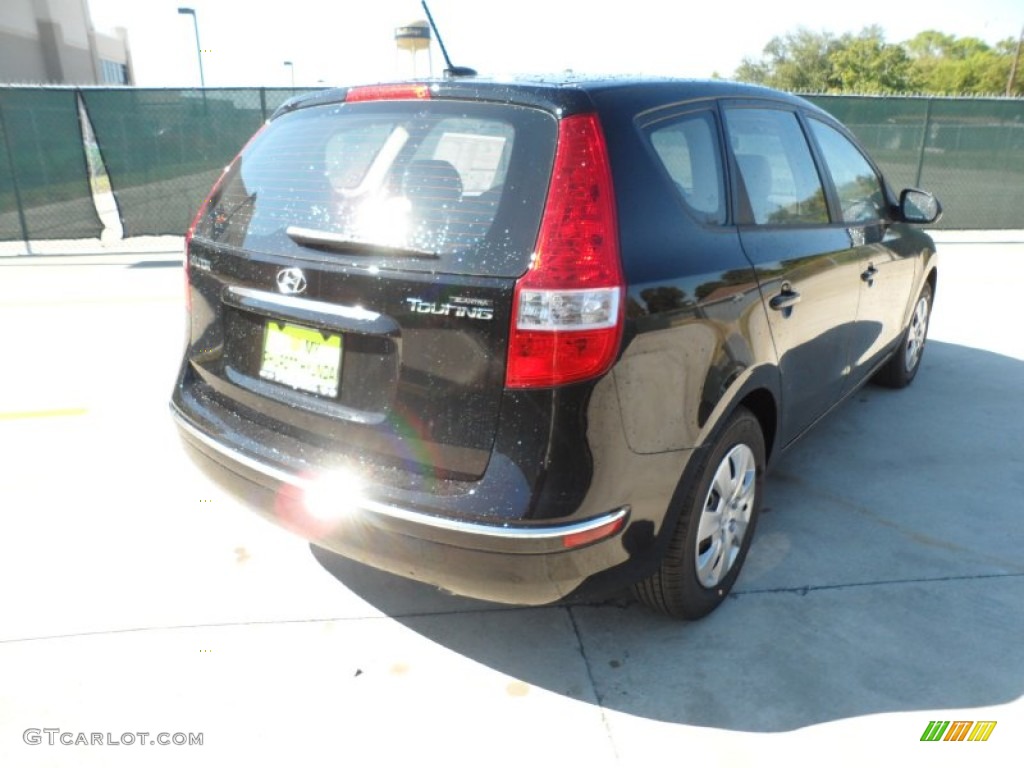 2012 Elantra GLS Touring - Black Noir Pearl / Beige photo #3
