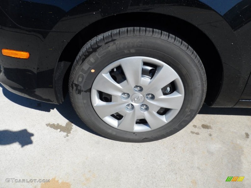 2012 Elantra GLS Touring - Black Noir Pearl / Beige photo #10