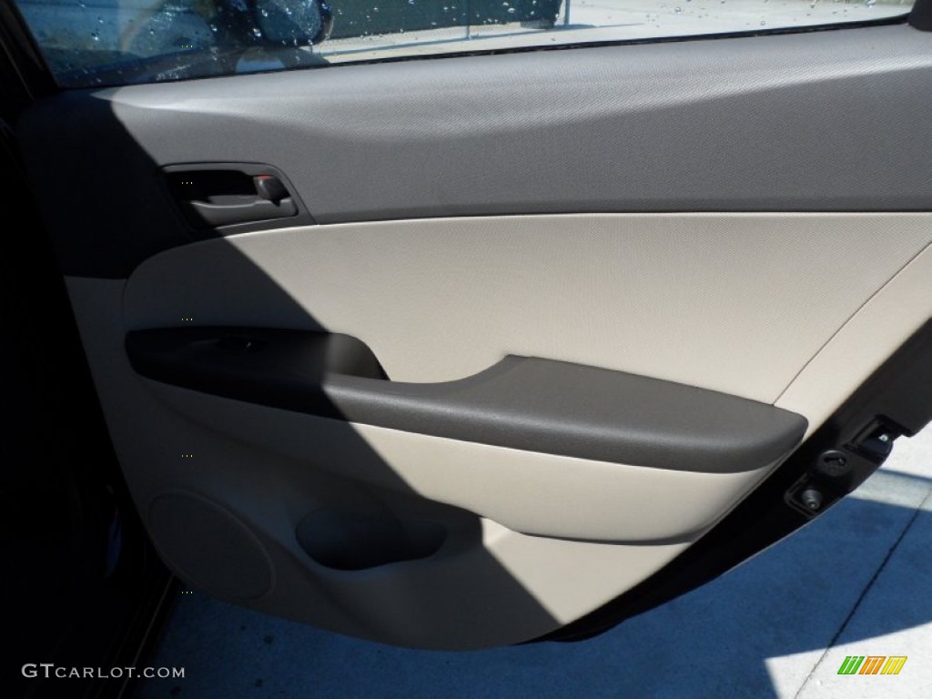 2012 Elantra GLS Touring - Black Noir Pearl / Beige photo #19