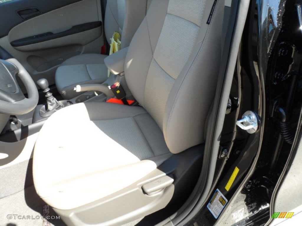 2012 Elantra GLS Touring - Black Noir Pearl / Beige photo #24
