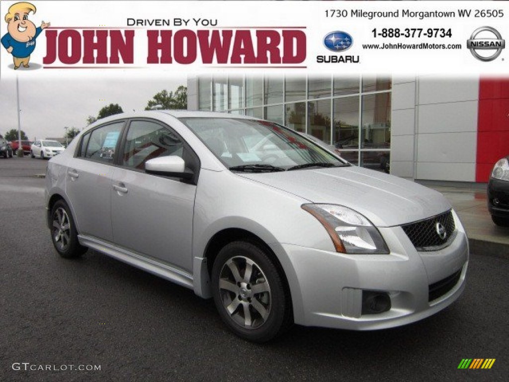 2012 Sentra 2.0 SR Special Edition - Brilliant Silver Metallic / Charcoal photo #1