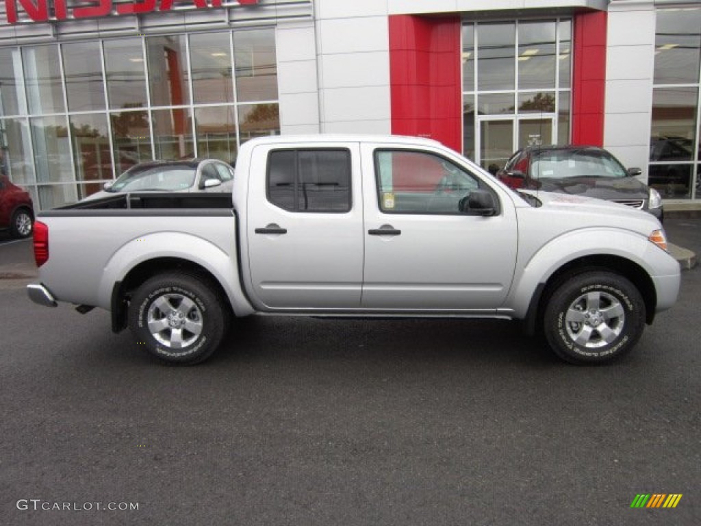 Brilliant Silver Metallic 2012 Nissan Frontier SV Crew Cab 4x4 Exterior Photo #54954598