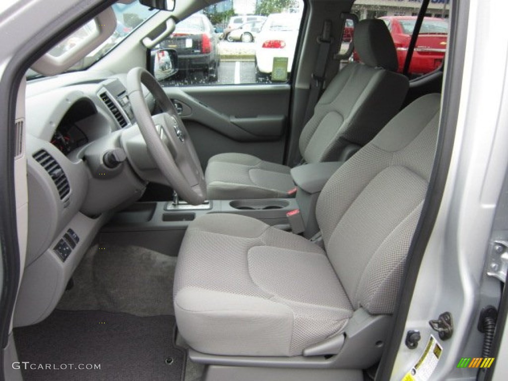 Steel Interior 2012 Nissan Frontier SV Crew Cab 4x4 Photo #54954670