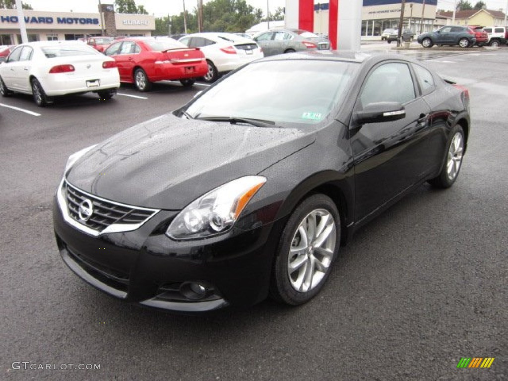 2012 Altima 3.5 SR Coupe - Super Black / Charcoal photo #3