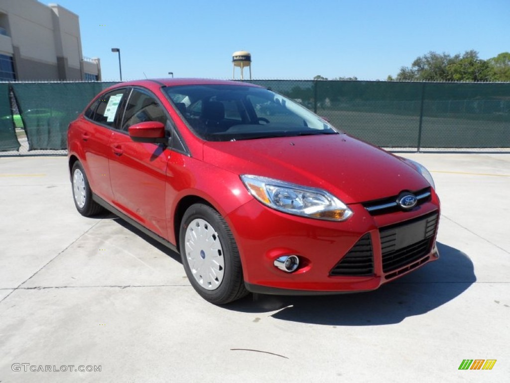 Red Candy Metallic 2012 Ford Focus SE SFE Sedan Exterior Photo #54954889