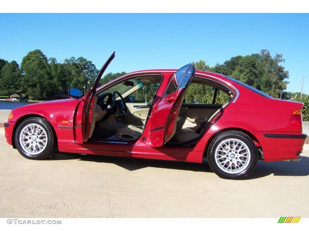 1999 3 Series 328i Sedan - Bright Red / Sand photo #10