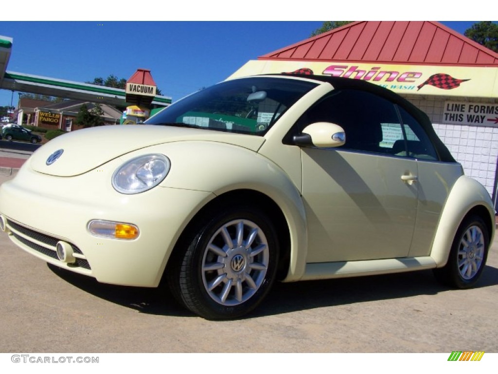 Mellow Yello 2004 Volkswagen New Beetle GLS Convertible Exterior Photo #54955546