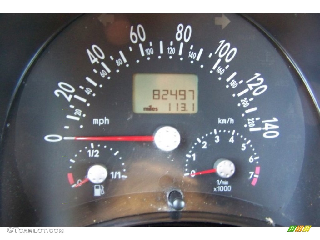 2004 Volkswagen New Beetle GLS Convertible Gauges Photo #54955663