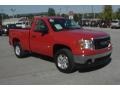 2007 Fire Red GMC Sierra 1500 SLE Regular Cab 4x4  photo #29