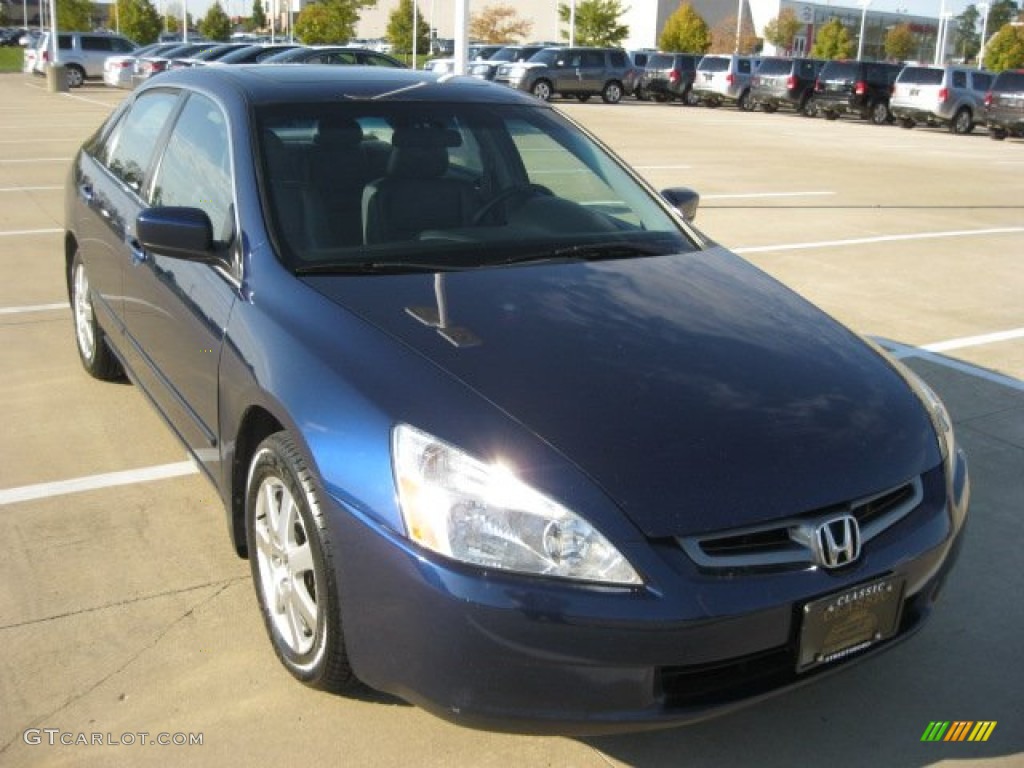 2005 Accord EX-L V6 Sedan - Eternal Blue Pearl / Black photo #1