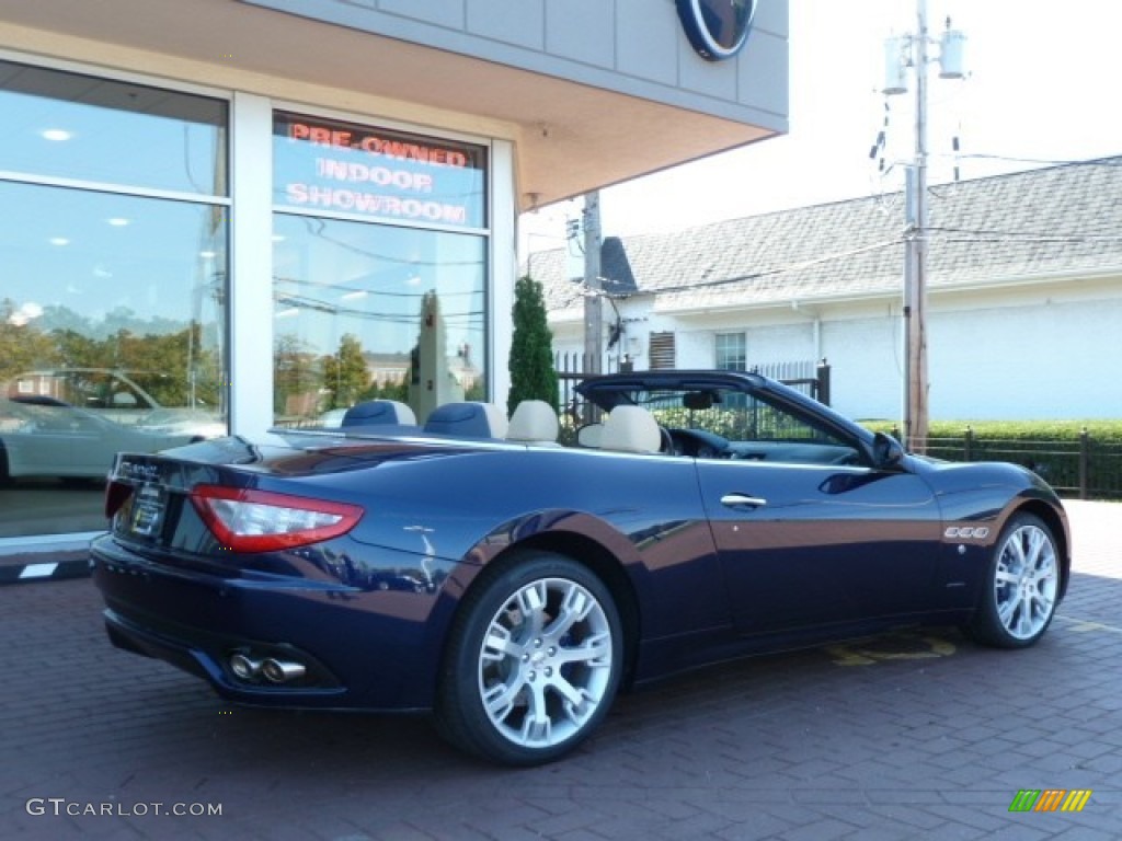 2012 GranTurismo Convertible GranCabrio - Blu Oceano (Blue Metallic) / Sabbia photo #2