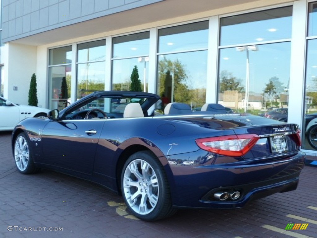 2012 GranTurismo Convertible GranCabrio - Blu Oceano (Blue Metallic) / Sabbia photo #3