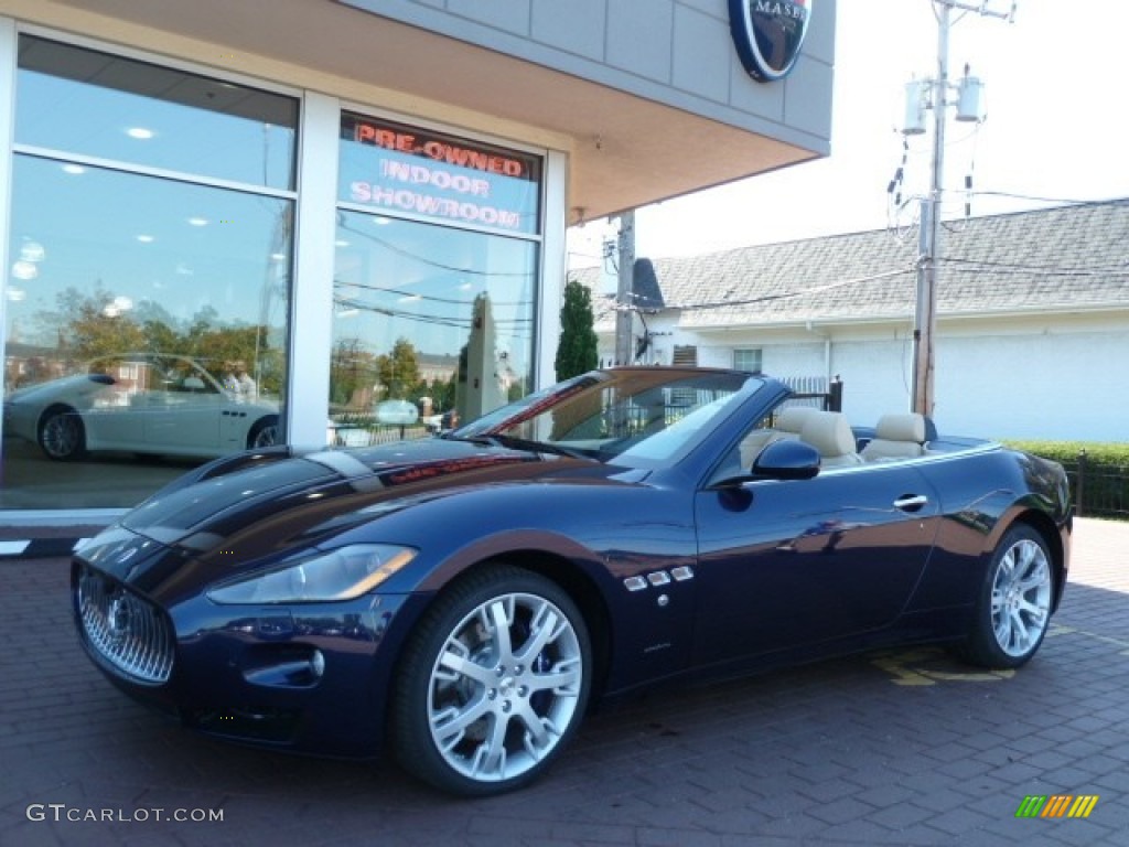2012 GranTurismo Convertible GranCabrio - Blu Oceano (Blue Metallic) / Sabbia photo #4