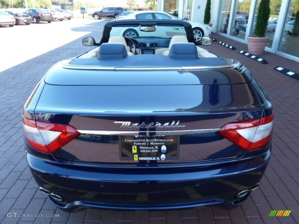 2012 GranTurismo Convertible GranCabrio - Blu Oceano (Blue Metallic) / Sabbia photo #9