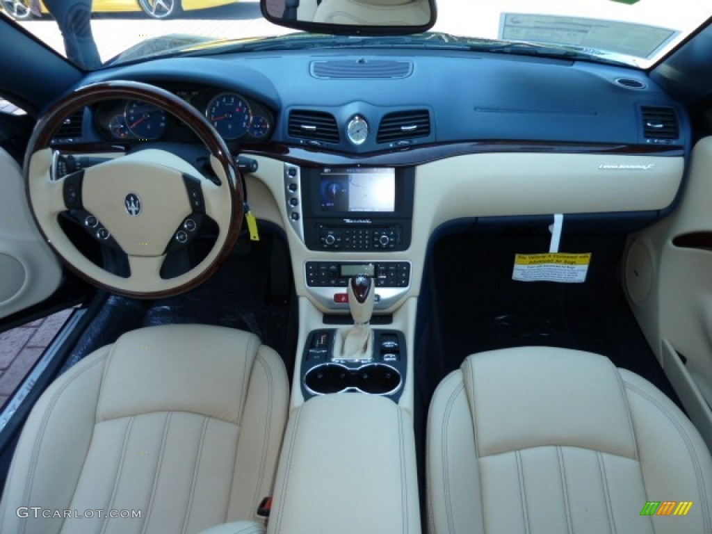 2012 Maserati GranTurismo Convertible GranCabrio Sabbia Dashboard Photo #54956944