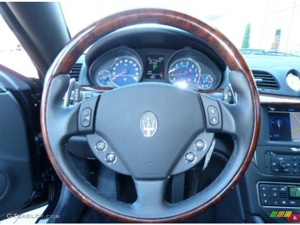2008 Maserati GranTurismo Standard GranTurismo Model Nero Steering Wheel Photo #54957154