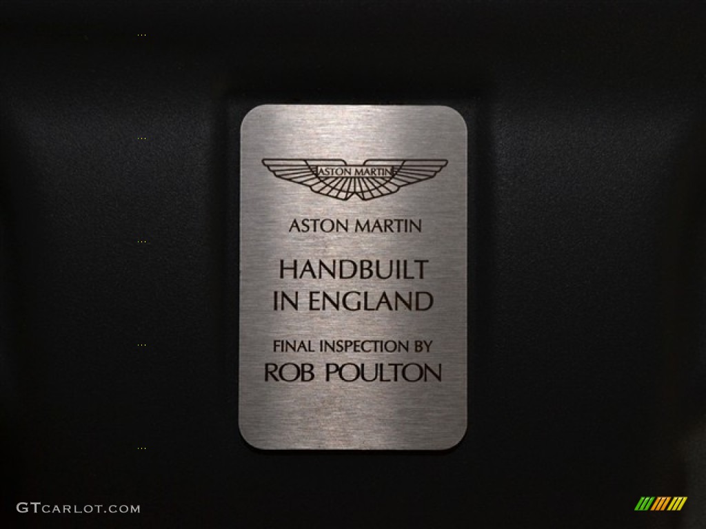 2005 Aston Martin DB9 Coupe Info Tag Photo #54957397