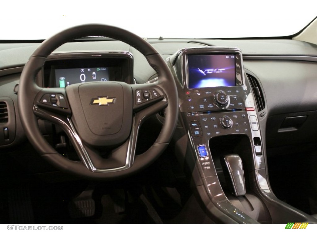 2012 Chevrolet Volt Hatchback Jet Black/Dark Accents Dashboard Photo #54958483