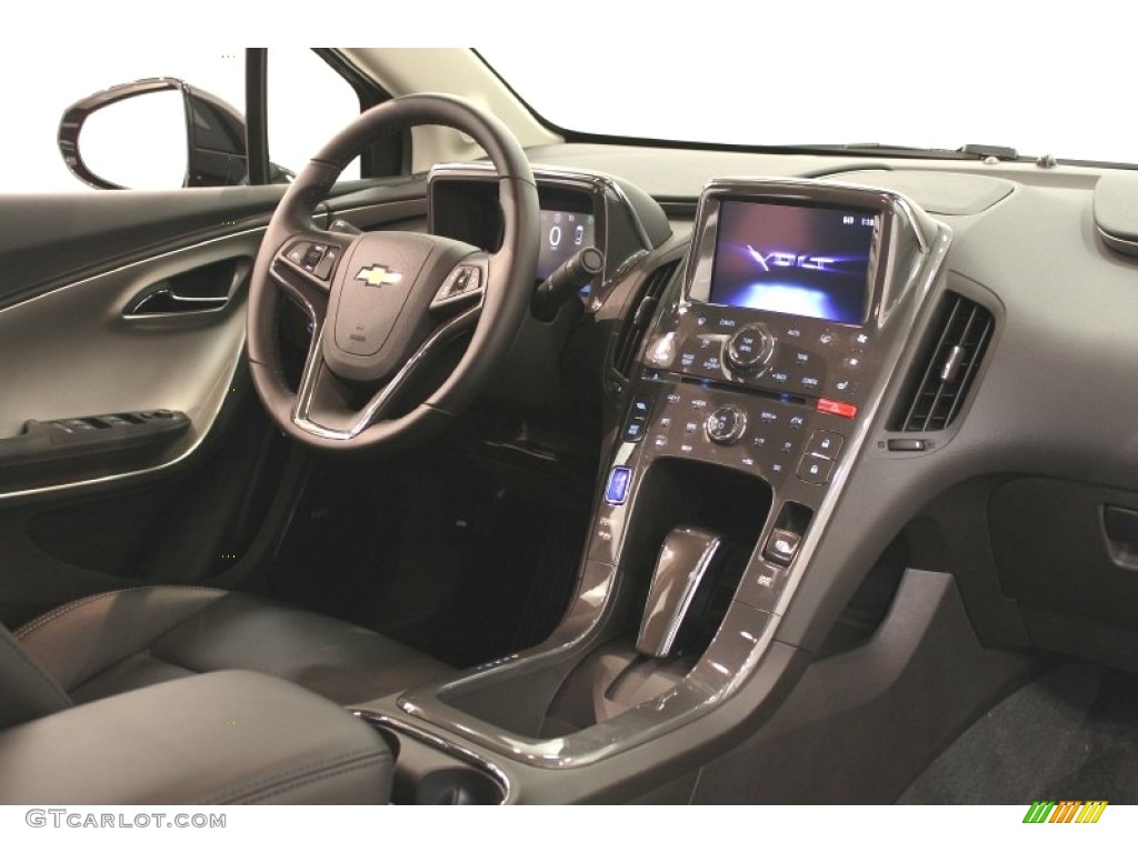 2012 Chevrolet Volt Hatchback Jet Black/Dark Accents Dashboard Photo #54958653