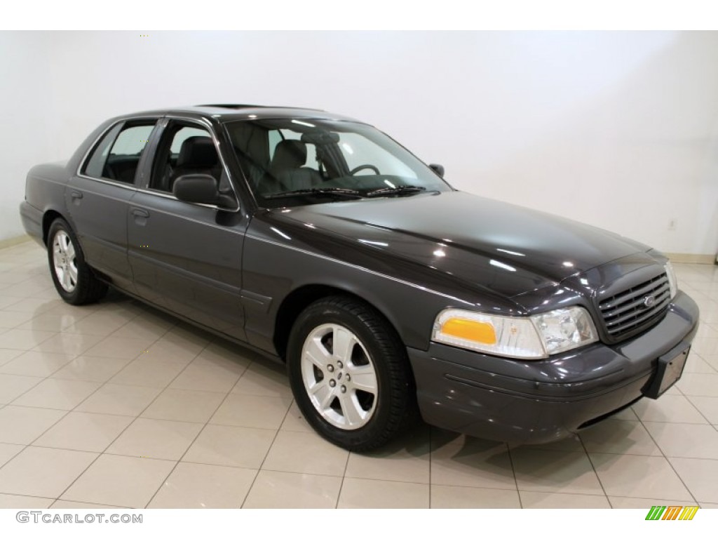 2004 Crown Victoria LX - Midnight Grey Metallic / Dark Charcoal photo #1