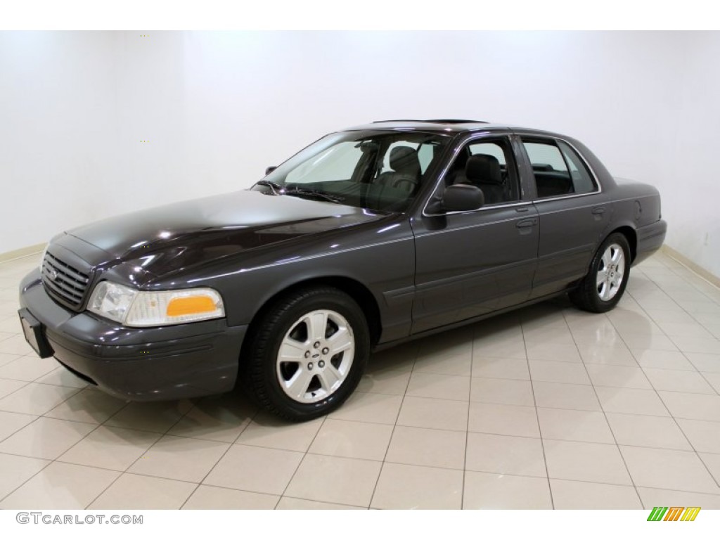 2004 Crown Victoria LX - Midnight Grey Metallic / Dark Charcoal photo #3